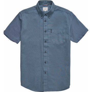 Ben Sherman Mens Big Size Cotton Oxford Button Down Collar Short Sleeve Shirt