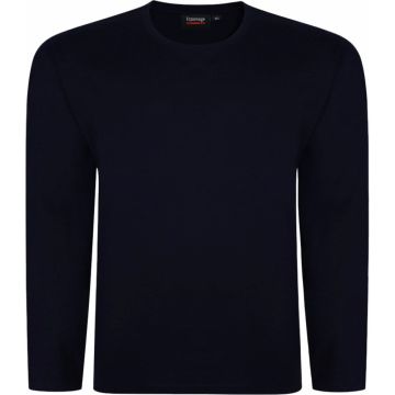 Espionage Mens Big Size Long Sleeve Plain Cotton T Shirt
