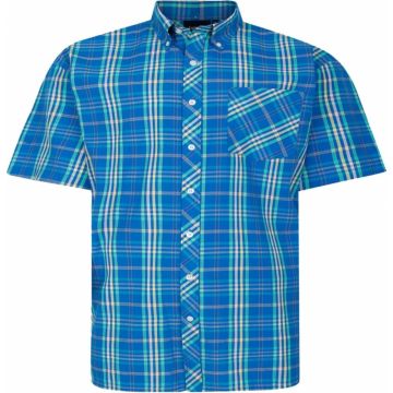 Espionage Mens Big Size Button Down Collar Short Sleeve Shirt