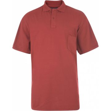 Kam Mens Big Size Plain Polo Shirt With Chest Pocket
