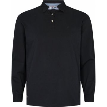 North 56°4 Mens Big Size Long Sleeve Plain Cotton Pique Polo