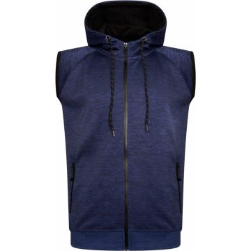 Kam Mens Big Size Stretch Performance Activewear Sleeveless Hoody