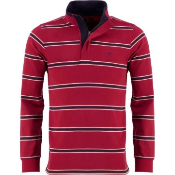 Mens Big Size Fynch Hatton Quarter Neck Zip Rugby Sweatshirt